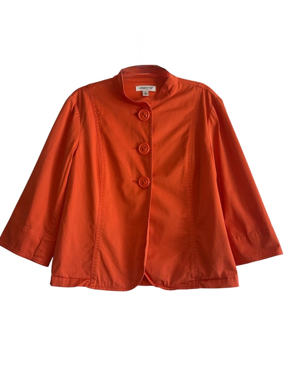 Coldwater Creek Orange Three-Button Jacket
